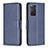 Custodia Portafoglio In Pelle Cover con Supporto B04F per Xiaomi Redmi Note 11 Pro 5G Blu