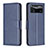 Custodia Portafoglio In Pelle Cover con Supporto B04F per Xiaomi Redmi Note 11E Pro 5G Blu