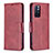 Custodia Portafoglio In Pelle Cover con Supporto B04F per Xiaomi Redmi Note 11T 5G Rosso