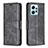 Custodia Portafoglio In Pelle Cover con Supporto B04F per Xiaomi Redmi Note 12 4G Nero