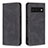 Custodia Portafoglio In Pelle Cover con Supporto B05F per Google Pixel 6 5G Nero