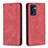 Custodia Portafoglio In Pelle Cover con Supporto B05F per OnePlus Nord CE 2 5G Rosso