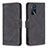 Custodia Portafoglio In Pelle Cover con Supporto B05F per Oppo A16 Nero