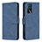 Custodia Portafoglio In Pelle Cover con Supporto B05F per Oppo A16s Blu