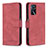 Custodia Portafoglio In Pelle Cover con Supporto B05F per Oppo A16s Rosso