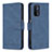 Custodia Portafoglio In Pelle Cover con Supporto B05F per Oppo A74 5G Blu