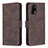 Custodia Portafoglio In Pelle Cover con Supporto B05F per Oppo F19s Marrone