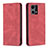 Custodia Portafoglio In Pelle Cover con Supporto B05F per Oppo F21 Pro 4G Rosso