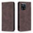 Custodia Portafoglio In Pelle Cover con Supporto B05F per Oppo Find X5 5G Marrone