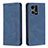 Custodia Portafoglio In Pelle Cover con Supporto B05F per Oppo Reno7 4G Blu