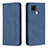 Custodia Portafoglio In Pelle Cover con Supporto B05F per Realme 7i RMX2193 Blu