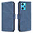 Custodia Portafoglio In Pelle Cover con Supporto B05F per Realme 9 4G Blu