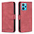 Custodia Portafoglio In Pelle Cover con Supporto B05F per Realme 9 4G Rosso