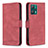 Custodia Portafoglio In Pelle Cover con Supporto B05F per Realme Q5 5G Rosso