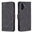 Custodia Portafoglio In Pelle Cover con Supporto B05F per Samsung Galaxy A13 4G Nero