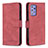 Custodia Portafoglio In Pelle Cover con Supporto B05F per Samsung Galaxy A72 5G Rosso