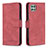 Custodia Portafoglio In Pelle Cover con Supporto B05F per Samsung Galaxy F42 5G Rosso