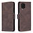 Custodia Portafoglio In Pelle Cover con Supporto B05F per Samsung Galaxy M12 Marrone