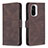 Custodia Portafoglio In Pelle Cover con Supporto B05F per Xiaomi Mi 11X 5G Marrone