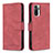 Custodia Portafoglio In Pelle Cover con Supporto B05F per Xiaomi Poco M5S Rosso