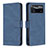 Custodia Portafoglio In Pelle Cover con Supporto B05F per Xiaomi Poco X4 Pro 5G Blu