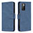 Custodia Portafoglio In Pelle Cover con Supporto B05F per Xiaomi Redmi 10 4G Blu