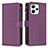 Custodia Portafoglio In Pelle Cover con Supporto B05F per Xiaomi Redmi 12 4G Viola