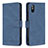 Custodia Portafoglio In Pelle Cover con Supporto B05F per Xiaomi Redmi 9A Blu