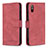 Custodia Portafoglio In Pelle Cover con Supporto B05F per Xiaomi Redmi 9A Rosso