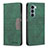 Custodia Portafoglio In Pelle Cover con Supporto B06F per Motorola Moto Edge S30 5G Verde