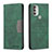 Custodia Portafoglio In Pelle Cover con Supporto B06F per Motorola Moto G51 5G Verde