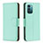 Custodia Portafoglio In Pelle Cover con Supporto B06F per Nokia G11 Verde