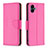 Custodia Portafoglio In Pelle Cover con Supporto B06F per Samsung Galaxy A04 4G Rosa Caldo