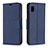 Custodia Portafoglio In Pelle Cover con Supporto B06F per Samsung Galaxy A10e Blu