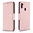 Custodia Portafoglio In Pelle Cover con Supporto B06F per Samsung Galaxy A11 Oro Rosa