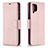 Custodia Portafoglio In Pelle Cover con Supporto B06F per Samsung Galaxy A12 5G Oro Rosa