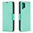 Custodia Portafoglio In Pelle Cover con Supporto B06F per Samsung Galaxy A12 Nacho Verde