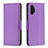 Custodia Portafoglio In Pelle Cover con Supporto B06F per Samsung Galaxy A13 4G Viola