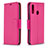 Custodia Portafoglio In Pelle Cover con Supporto B06F per Samsung Galaxy A20s Rosa Caldo