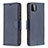 Custodia Portafoglio In Pelle Cover con Supporto B06F per Samsung Galaxy A22 5G Blu