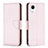 Custodia Portafoglio In Pelle Cover con Supporto B06F per Samsung Galaxy A23 5G SC-56C Oro Rosa