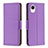 Custodia Portafoglio In Pelle Cover con Supporto B06F per Samsung Galaxy A23 5G SC-56C Viola