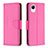 Custodia Portafoglio In Pelle Cover con Supporto B06F per Samsung Galaxy A23e 5G Rosa Caldo