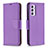 Custodia Portafoglio In Pelle Cover con Supporto B06F per Samsung Galaxy A24 4G Viola