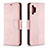 Custodia Portafoglio In Pelle Cover con Supporto B06F per Samsung Galaxy A32 4G Oro Rosa