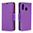 Custodia Portafoglio In Pelle Cover con Supporto B06F per Samsung Galaxy A40 Viola