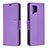 Custodia Portafoglio In Pelle Cover con Supporto B06F per Samsung Galaxy A42 5G Viola