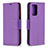 Custodia Portafoglio In Pelle Cover con Supporto B06F per Samsung Galaxy A52 4G Viola