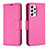 Custodia Portafoglio In Pelle Cover con Supporto B06F per Samsung Galaxy A53 5G Rosa Caldo