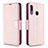 Custodia Portafoglio In Pelle Cover con Supporto B06F per Samsung Galaxy A70E Oro Rosa